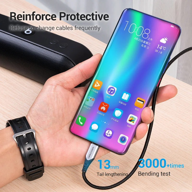 Vention 5A kabel USB typu C dla Huawei P40 Pro Mate 30 P30 Pro Supercharge 40W szybkie ładowanie USB-C kabel ładowarki do przewodu telefonicznego