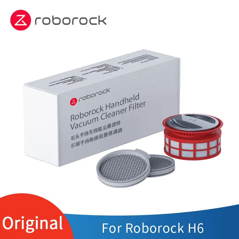 Accesorios originales Roborock H6, accesorios para aspiradoras de mano, filtro frontal de algodón + filtro HEPA trasero