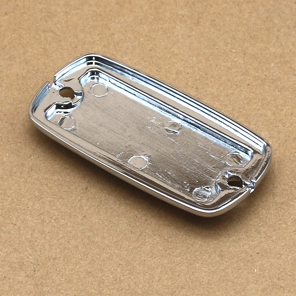 Motorcycle Chrome Billet Fluid Brake Master Cylinder Reservoir Cap Cover For Honda Valkyrie Goldwing 1500 1800 VTX1800 view 2