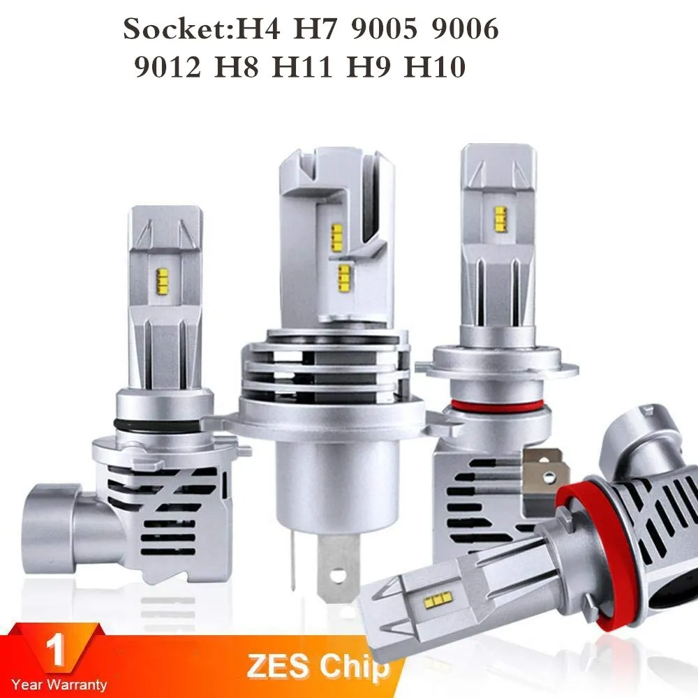 2pcs High Brightness 120W 16000 lumens H4 LED Headlight Bulb H7 H4 H11 9005 9006 Hb3 Car LED Fog Light 12V Ampoule For Car Kit