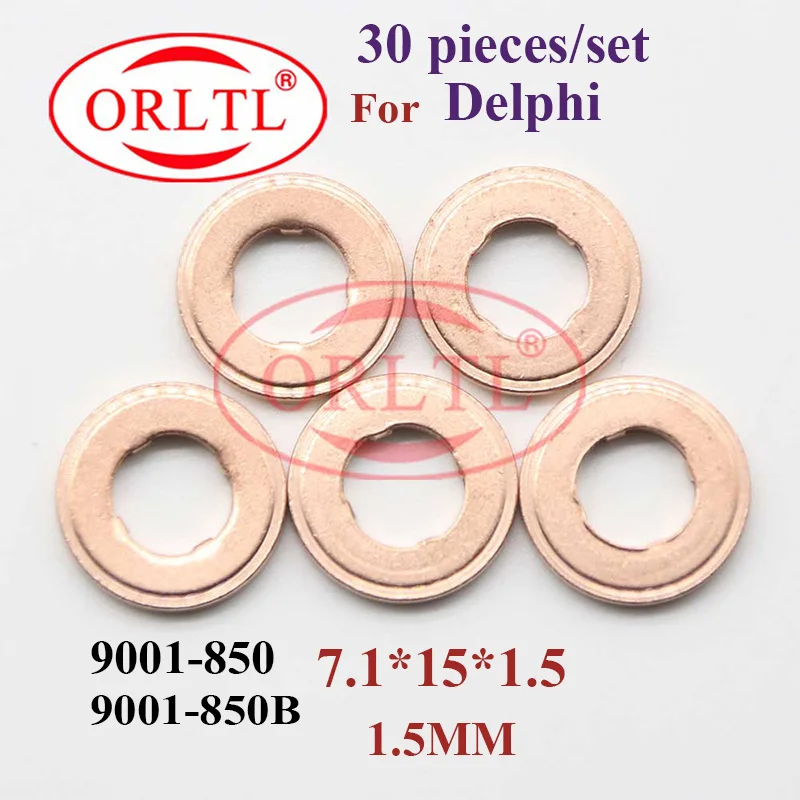 ORLTL Auto Injector Copper Washer 9001-850 9001-850B 9001-850E 9001-850A 9001-850D 9001-850F 9001-850C for Delphi