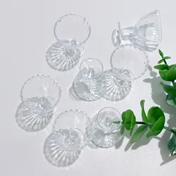 20PCS/LOT DIY Clear Plastic Mini Cups Decoration Crafts Parts Simulation Tableware Dollhouse Kitchen Accessories