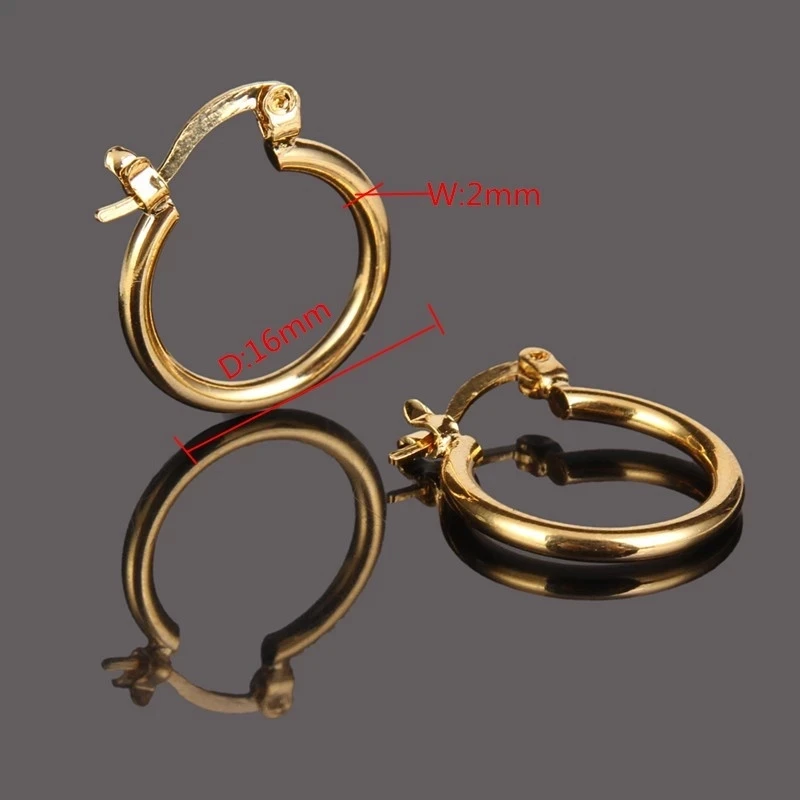 

24K Gold Earrings Fashion New Model Earrings Dubai Ethiopian African Europe Golden Jewelry