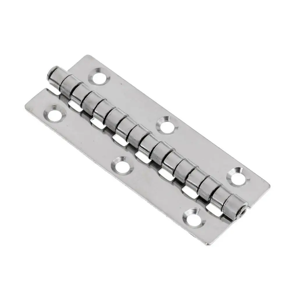 Boat Marine Stainless Steel Deck Door Butt Hinge Stamped 75x76mm Square Edge Corner Cabinet Gate Hinge Hardware