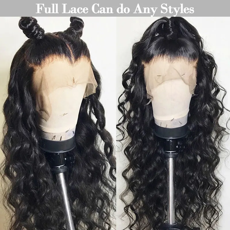 Pre Plucked Full Lace Human Hair Wigs For Black Women Brazilian Loose Wave Lace Front Human Hair Wigs Ever Beauty