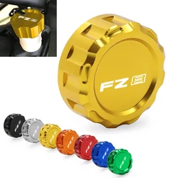 For YAMAHA FAZER FZ8 FZ 8 All Years Universal CNC Rear brake Fluid Cylinder Master Reservoir Cover Cap Motorcycle Accessories