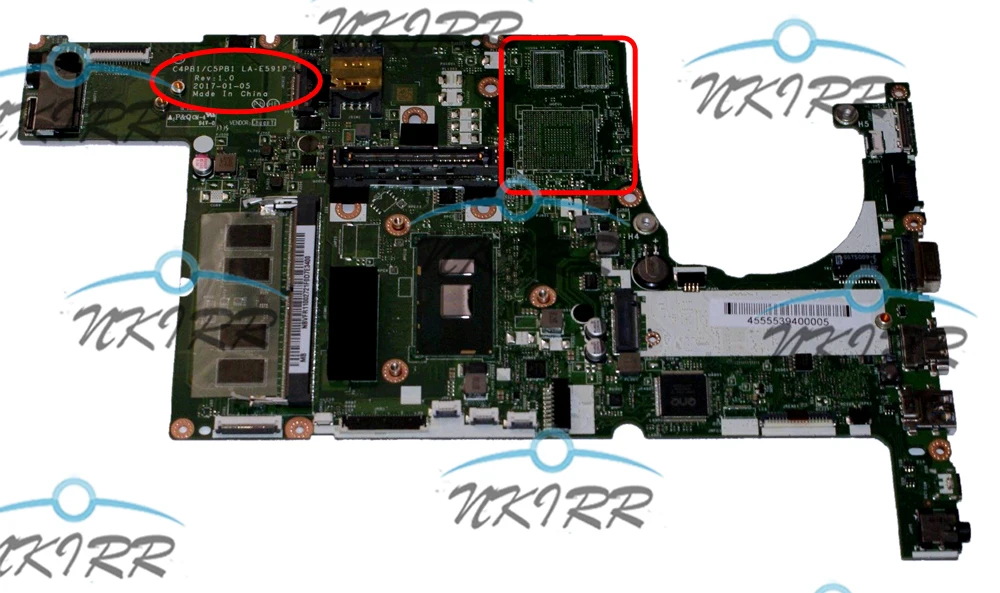 

C4PB1/C5PB1 LA-E591P NBVFR11002 NBVFP11003 I5-7200U Motherboard for ACER TravelMate P658 TMP658 P658-G2-M P648-G2-MG