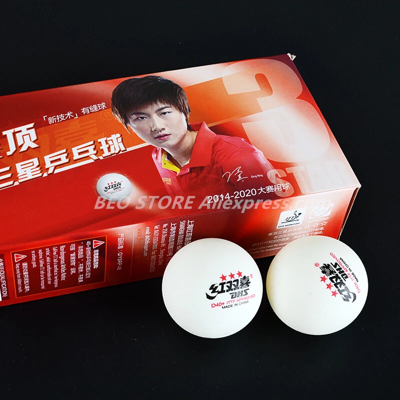 30 balls/ 60 balls DHS 3-star D40+ Table Tennis Ball Original 3 Star Seamed New Material ABS Plastic Ping Pong Balls Poly