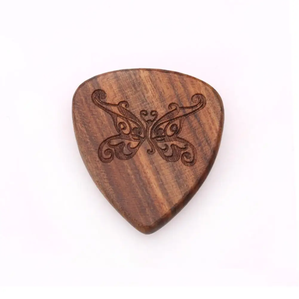 1PCS Solid Wood Picks Plectrum Guitars Picks High-end Picks Fingerpicks Musical Instrument Guitar Accessories 26x30mm