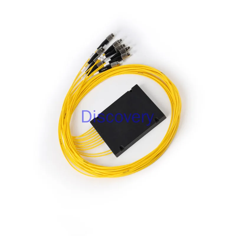 Carrier Grade Plc2 Punten 8 Fiber Splitter Box Type Planaire Golfgeleider Pigtail 2:8 Connector Lengte Optioneel