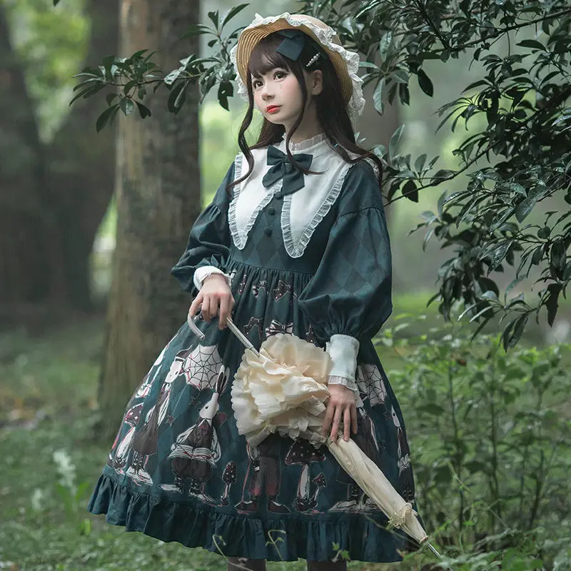 Robe Lolita Gothique OP Dark, Magnifique, Vintage, Simple, Alice Rabbit Tea Party, 03/Robe, DegradTale