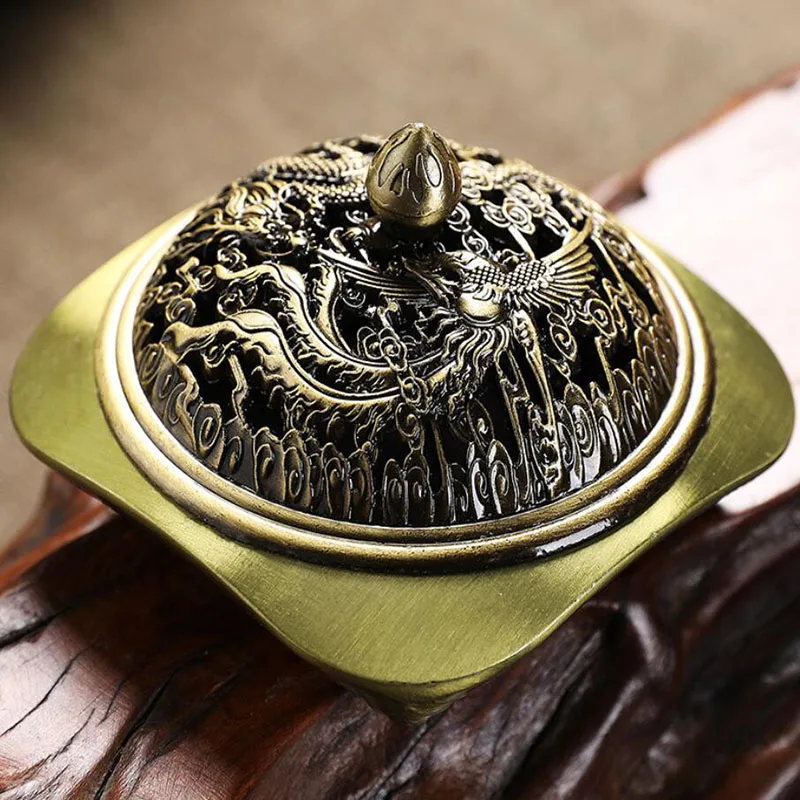 

New Style Alloy Copper Aroma Burner Coil Incense Holder Office Home Decor Metal Incense Burner Office Home Decor