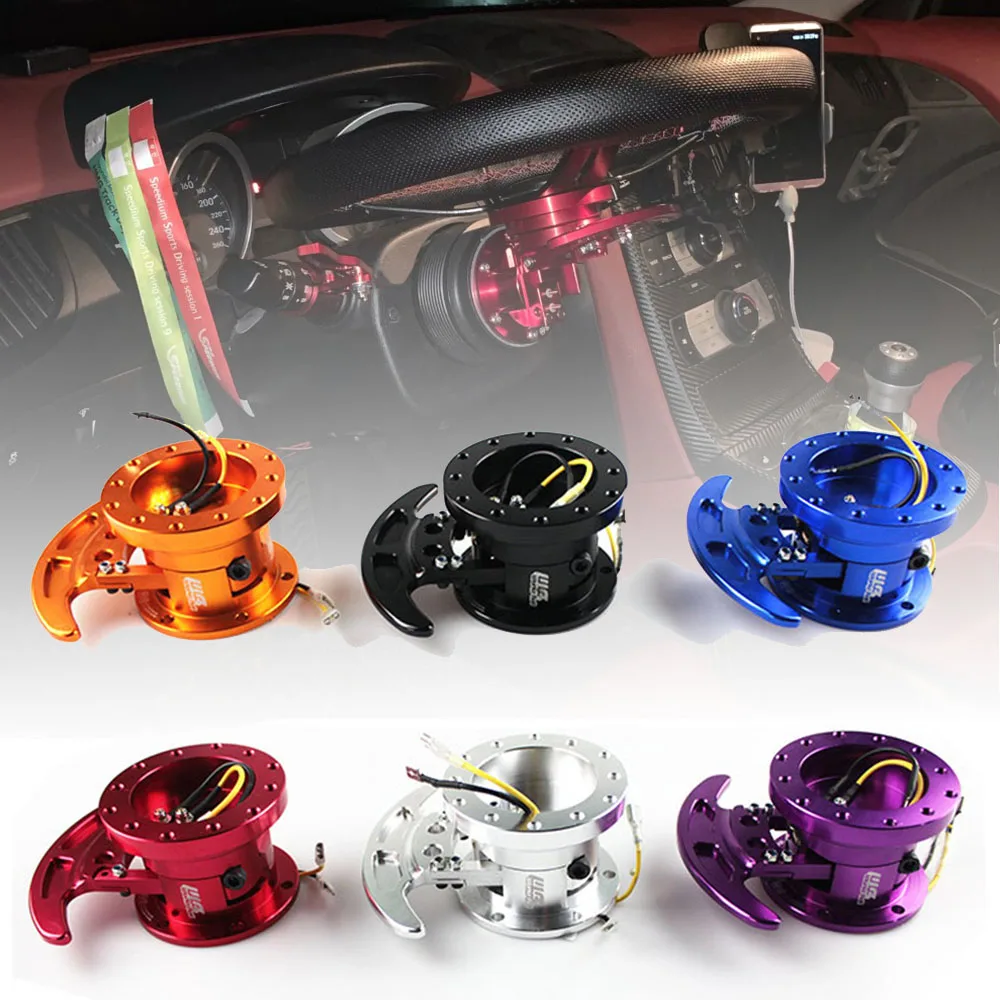 

Universal Car Steering Wheel Quick Release Hub Kit Car Interior Parts Tilt Racing Adapter Body Removable Snap Off Boss Kit