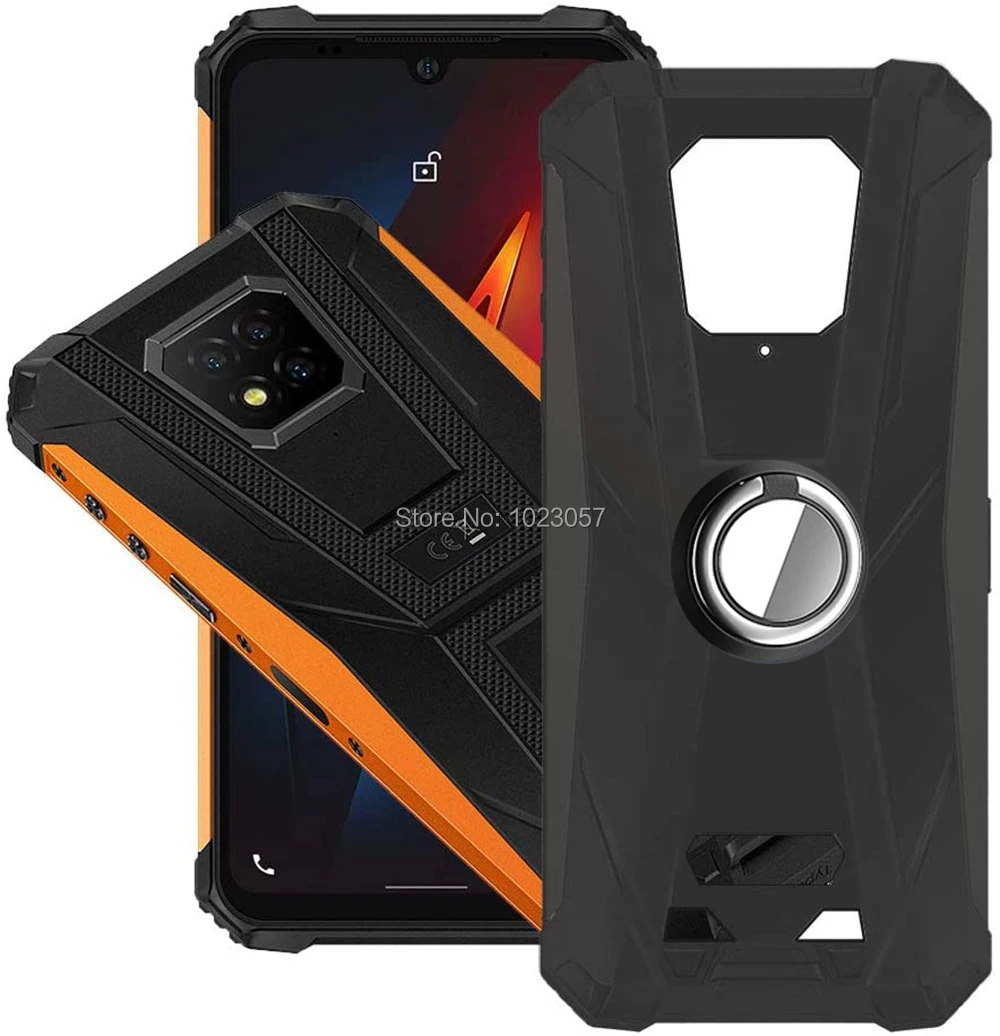 Case For Ulefone Armor 8 Metal Ring Finger Shockproof Cover For Ulefone Armor 8 Pro Couqe Funda Coque