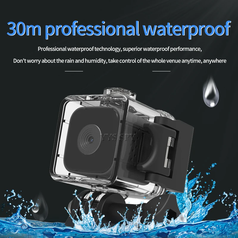 Mini videocámaras a prueba de agua, cámara inteligente de acción, 1080P, compatible con tarjeta SD oculta, visión nocturna, cuerpo, Micro cámara de vídeo