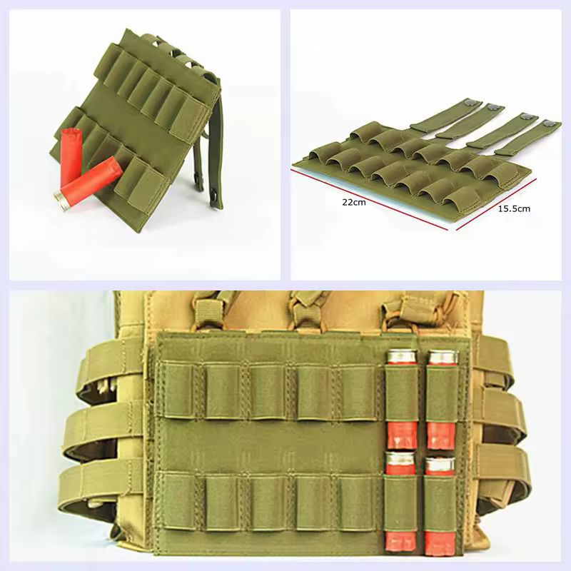 Outdoor Shooting Gear Tactical Molle Magazine Mag Pouch Cartridges Holder Ammunition Carrier Ammo Shell Shotgun Bullets Shotshel