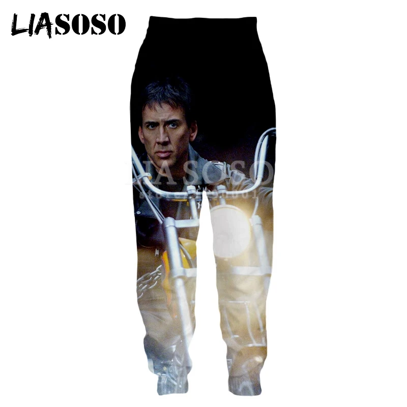 LIASOSO joseph Cage Crazy Funny fissa il tuo viso pantaloni della tuta stampa 3D uomo donna pantaloni della tuta da Jogging divertenti pantaloni