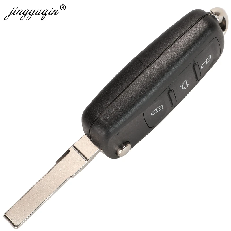 jingyuqin Keyless go 5K0837202AJ Semi 5K0837202AD 3 Buttons Remote Key for VW Caddy Eos Golf Jetta Beetle Polo Tiguan Touran