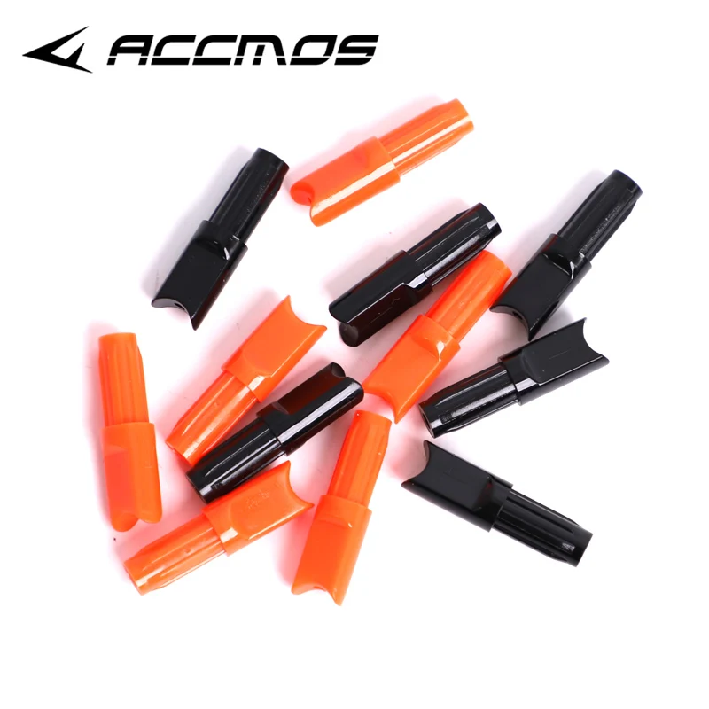 

30pcs ID6.2mm ID7.6mm OD8.8mm Meniscus Shape Nocks Half-moon Crossbow Bolts Nock For Arrow Internal Shaft Hunting Archery