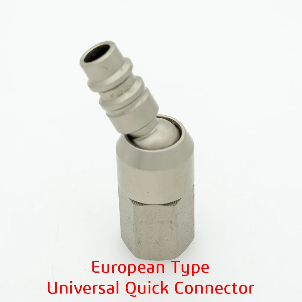 Imagem -03 - Universal Swivel Air Mangueira Conector Quick Release Couples Joint 360 Flow Fitting Euro Air Line Novo