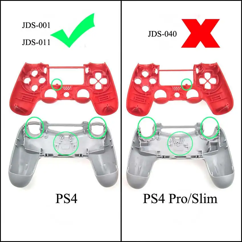 Полный комплект YuXi, запасные части для Sony PlayStation Dualshock 4, PS4, JDM-001 011, Controlle L1, L2, R1, R2, D-Pad, кнопки, ручки, крышки