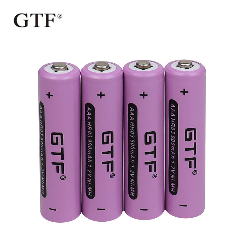 

GTF AAA NiMH 1.2V Rechargeable Battery 900mAh Suitable for toys, mice, electronic scales, etc.