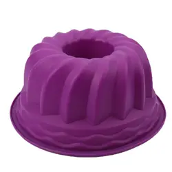 Large Hollow Round 9 Inch Chiffon Cake Mold Gear plate, Silicone Cake mold, Baking Tool Easy To Release K340