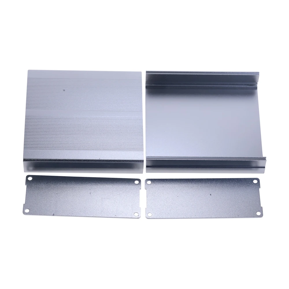 Aluminum Alloy Profile Shell Silver Enclosure Case  Lightning Arrester Shell  Power Supply Box  40x97x100mm