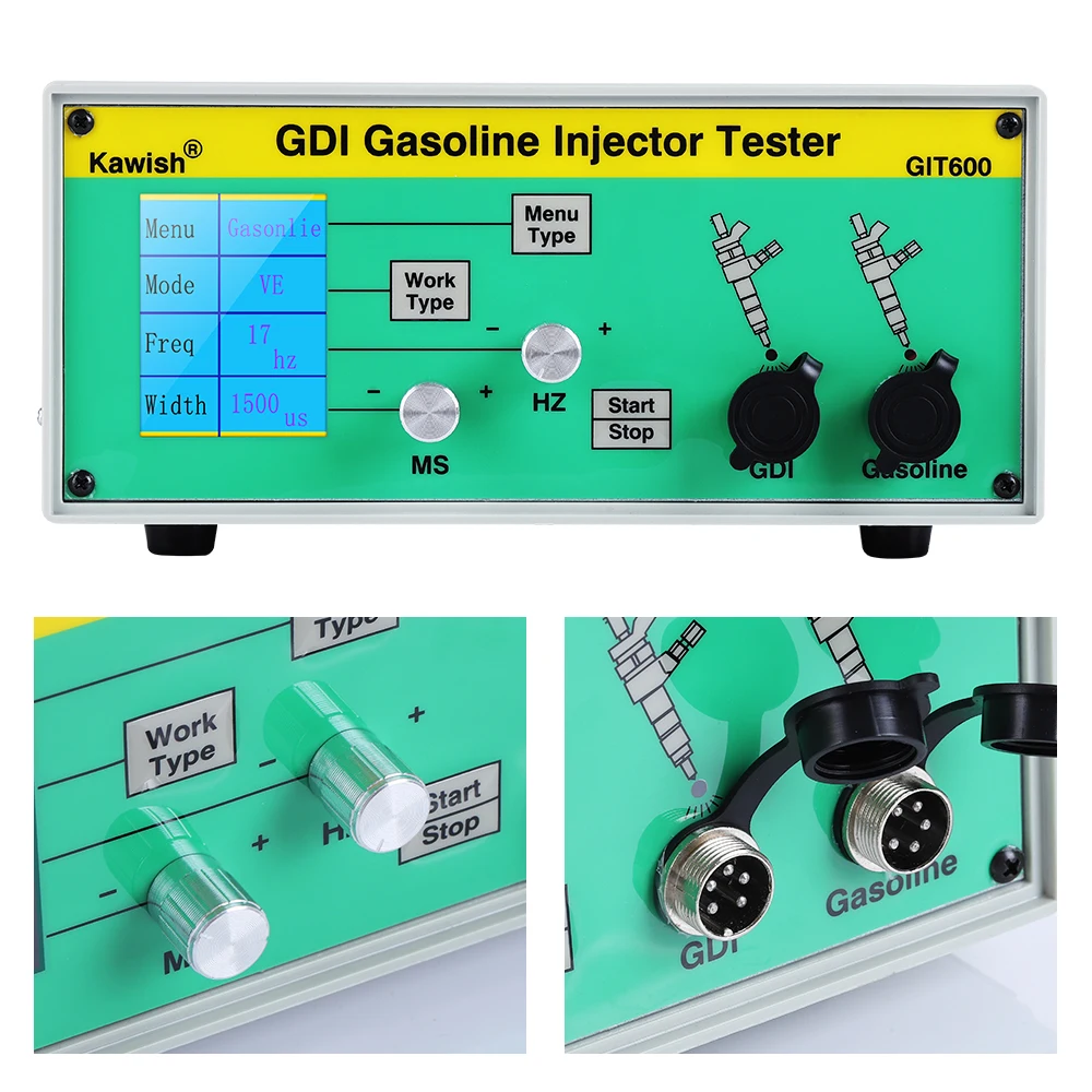 Kawish! GIT600 GDI/FSI a benzina iniettore tester benzina iniettore tester auto iniettore tester Benzina A Iniezione Diretta tester