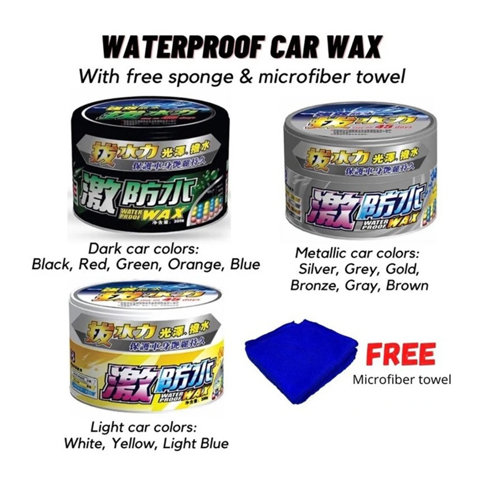 

BOTNY Car Wax Polishing Paste Crystal Hard Wax Scratch Repair Paint Care Car Washer Waterproof Film Coating Detailing