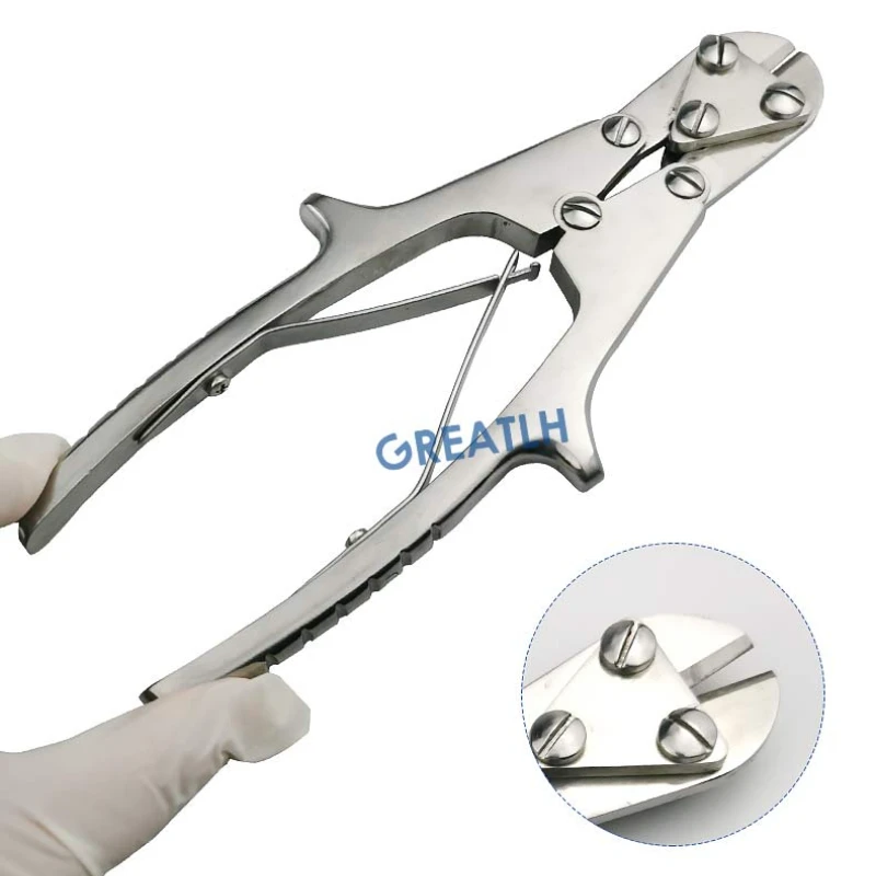 1pcs Durable Stainless Steel Kirschner Wire Cutter Pin Cutter Autoclavable Orthopedics Veterinary Instruments pet