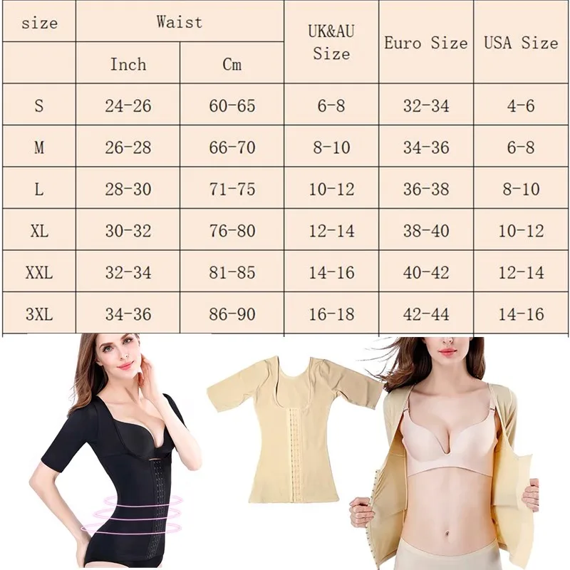 Neues nahtloses Kurzarm-Shapewear-Oberteil zur Taillen- und Bauchkontrolle, Korsett-Unterhemd für Damen, Shaper-Oberteil, Bluse – Detail 9