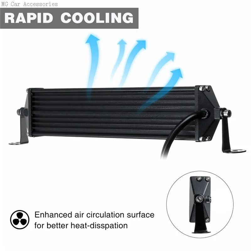 5-reihige LED-Lichtleiste 12 Zoll 264W Auto-Arbeitsscheinwerfer Flutlicht Fahrlicht für Offroad-Truck SUV ATV Traktor 4X4 LED-Leiste – Detail 11