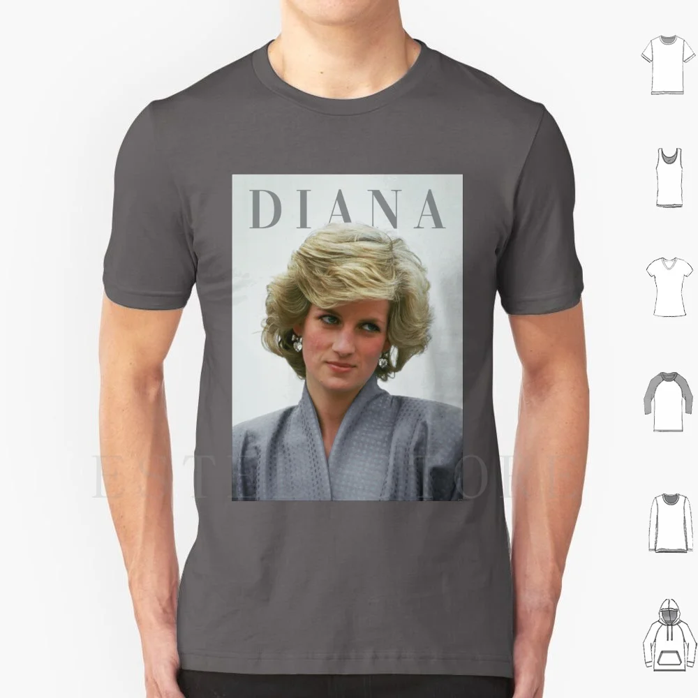 

Princess Diana Lady Di T Shirt Cotton Men DIY Print Princess Diana Royal Family Lady Di Diana Spencer Wales Princess Retro The
