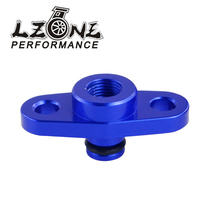 LZONE - 1/8 NPT Fuel Rail Pressure Regulator Adapter Blue for NISSAN TOYOTA SUBARU JR-FPA12