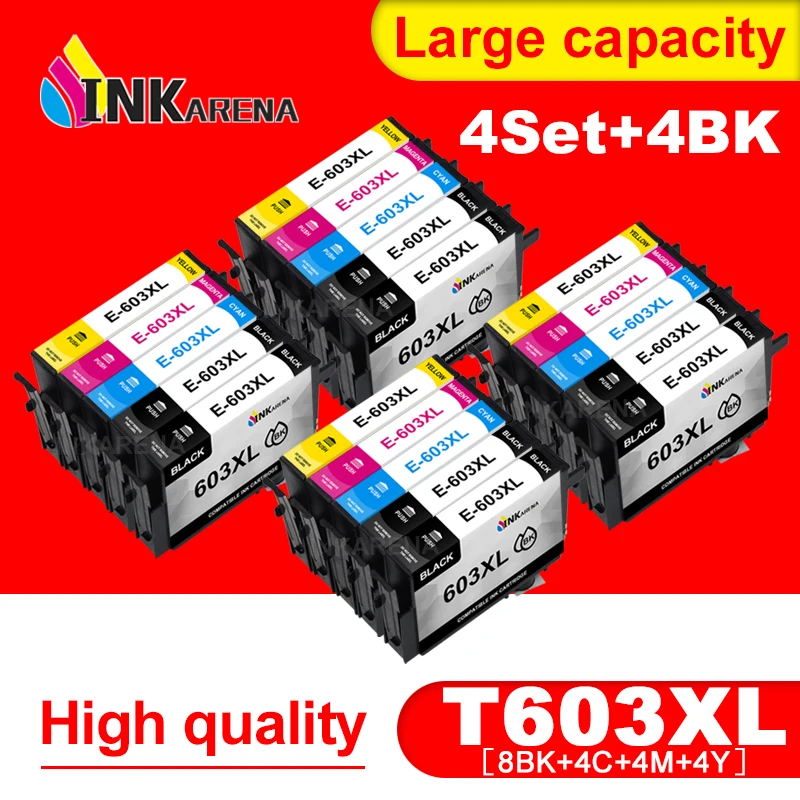 

603XL E-603 T603 Ink Cartridge Compatible For Epson 603 XL Printer XP-4100 XP-4105 XP-3105 WorkForce 2810DWF 2850DWF 2835DWF