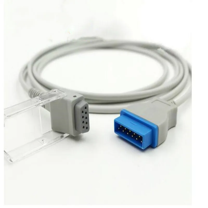 Free Shipping Compatibe for GE 11pin Dash 2500 With Nellcor Oximax to DB9PIN Spo2 Adapter Cable Spo2 Extension Cable