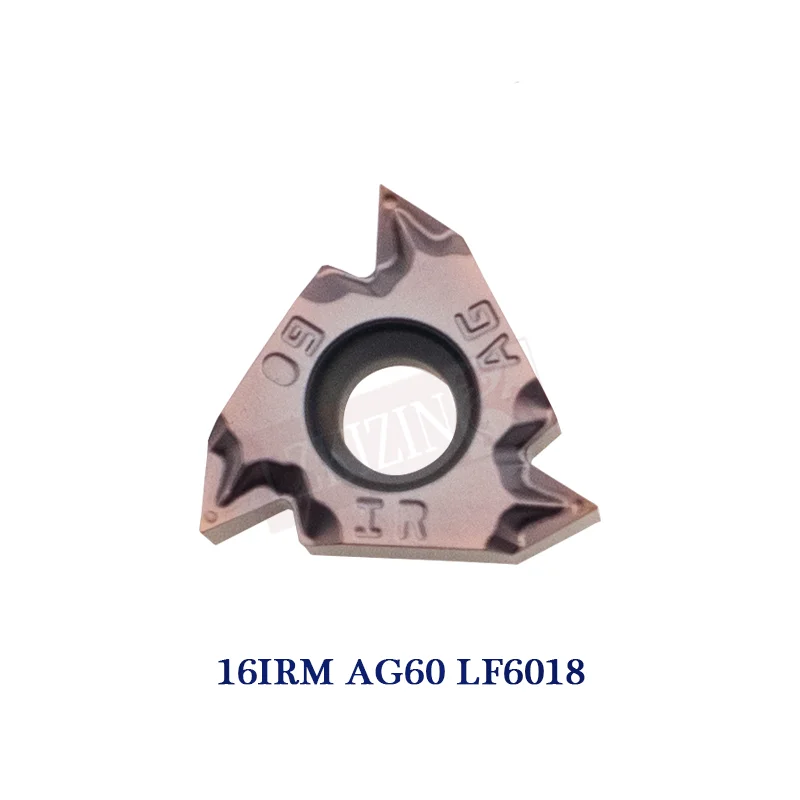 10PCS คาร์ไบด์แทรก16ERM 16IRM 11W 14W AG55 AG60 LF6018 Indexable Threading ใบมีดเครื่องกลึง CNC เครื่องมือสำหรับสแตนเลส