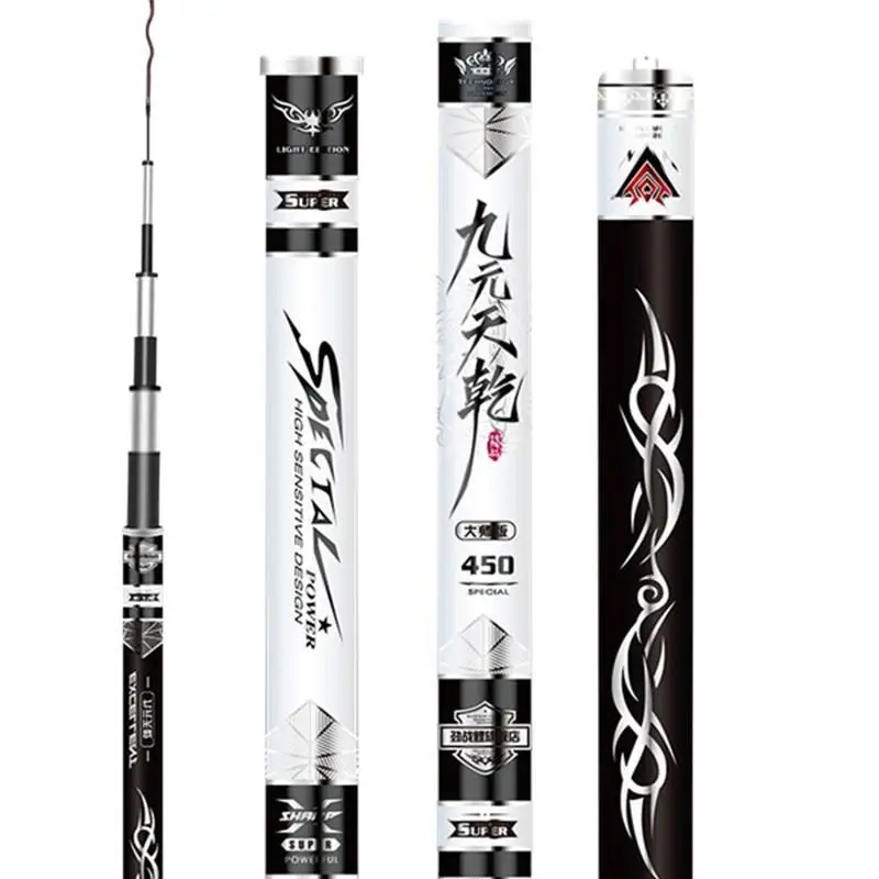 

Carbon Fishing Rod Hand Pole Vara De Pesca Fibra De Carbono Canne a Peche Ultra-light Crucian Carp Pole Fishing Accessories