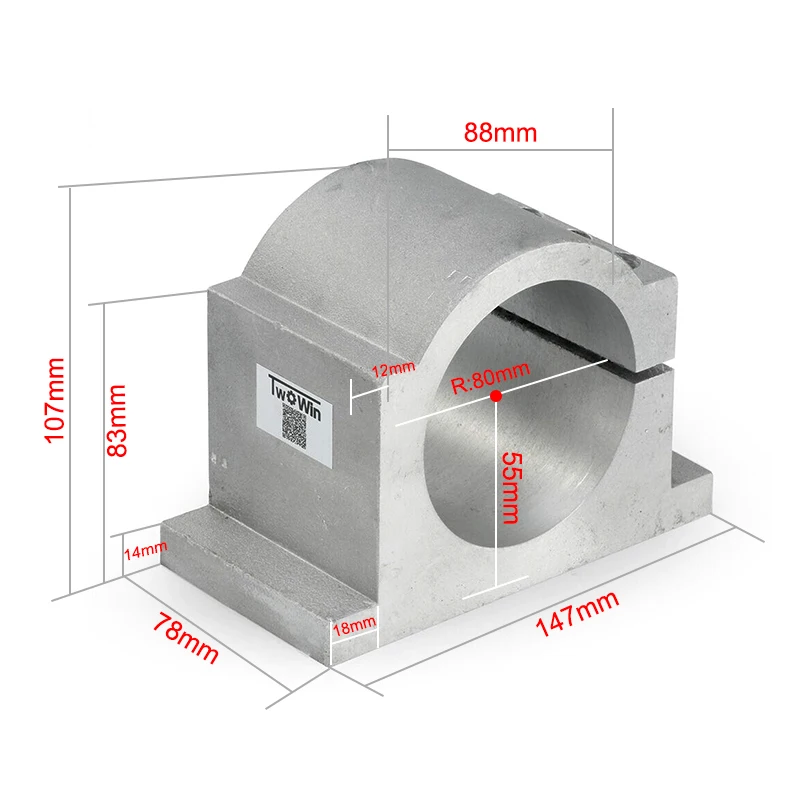 1.5kw/2.2kw Water Cooled Spindle CNC Spindle+110V/220V Inverter+80mm Clamps+Water Pump+13pcs ER20 Collet for CNC Router