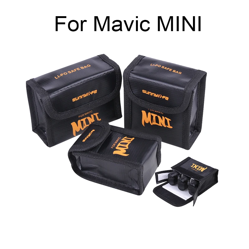 Battery Safe Bag for DJI Mavic Mini /Mini 2/SE Drone Battery Storage Explosion-proof Transport Protector Accessories