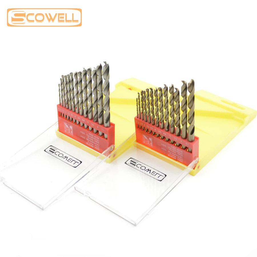 13 Pack HSS M2 Split Jobber Drill Bits Set HCO M35 Cobalt Twist Drilling Bit Metric 1-6.5m'm  For Metal DIY Tools Accessories