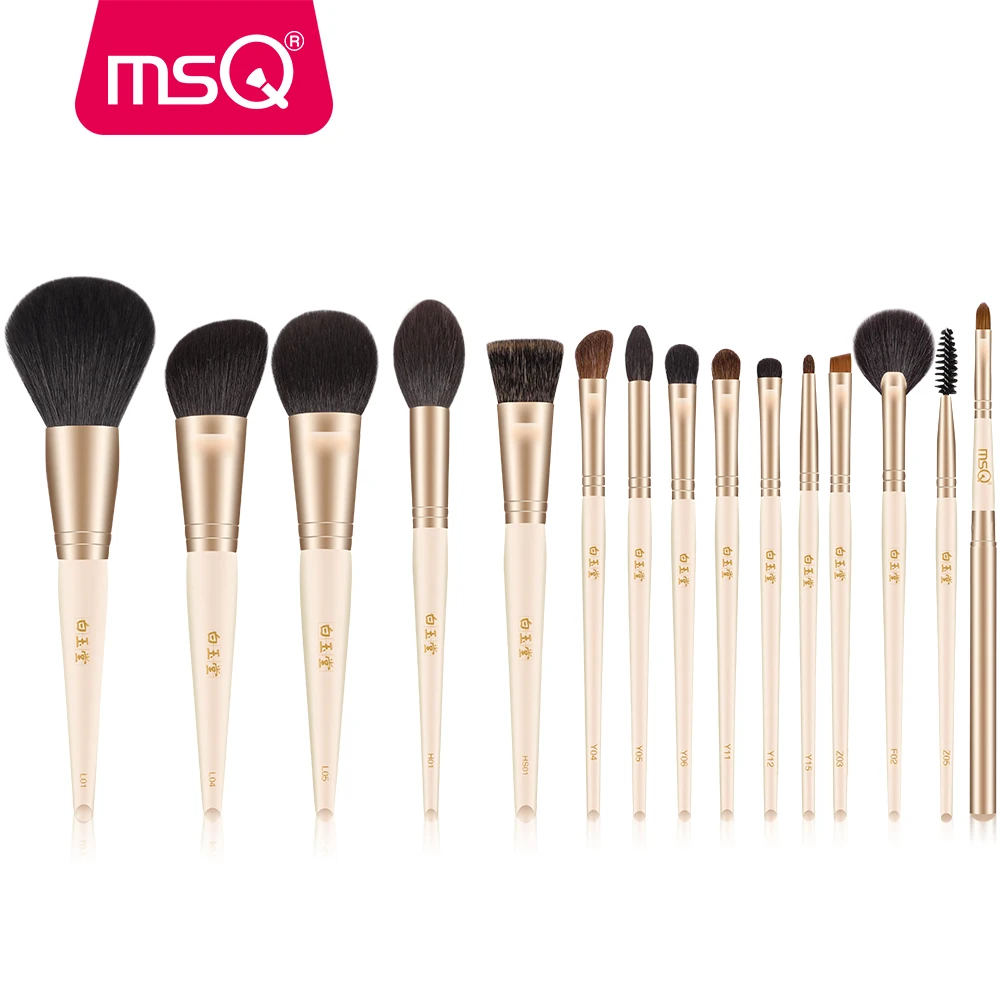 MSQ Makeup Brushes Sets Foundation Powder Sculpting Eyelashes Brush Eyeshadow Blending Natural Hair Professional Beauty Make up