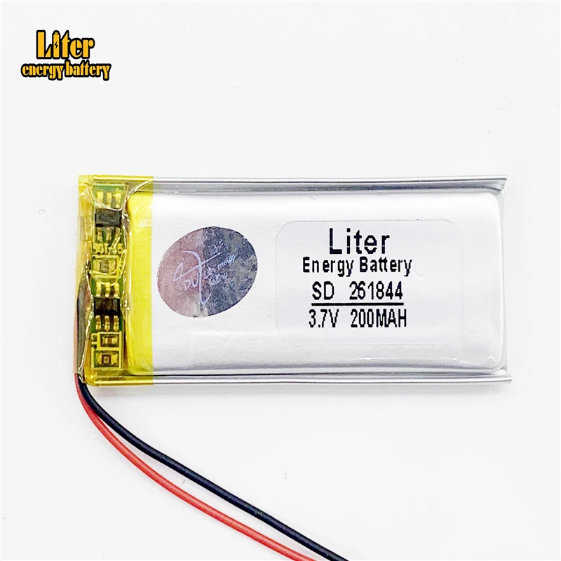 3.7V lithium polymer battery 261844 200MAH MP3 MP4 MP5 Bluetooth DIY gift / toy stylus