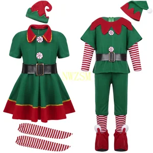 Elf Green Weihnachtskostüm für Mädchen, Festival -Kleidung des Weihnachtsmanns, extravagantes Kleid, Weihnachtskleid, Neujahr, 2022 8 Hauptverkäufe Huma Elvis Presley - №4