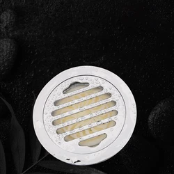 12*12cm Round Brass Chrome Floor Drain Deodorant Sewer Floor Cover Strainer Cover Grate Waste Shower Drain Large Displacement
