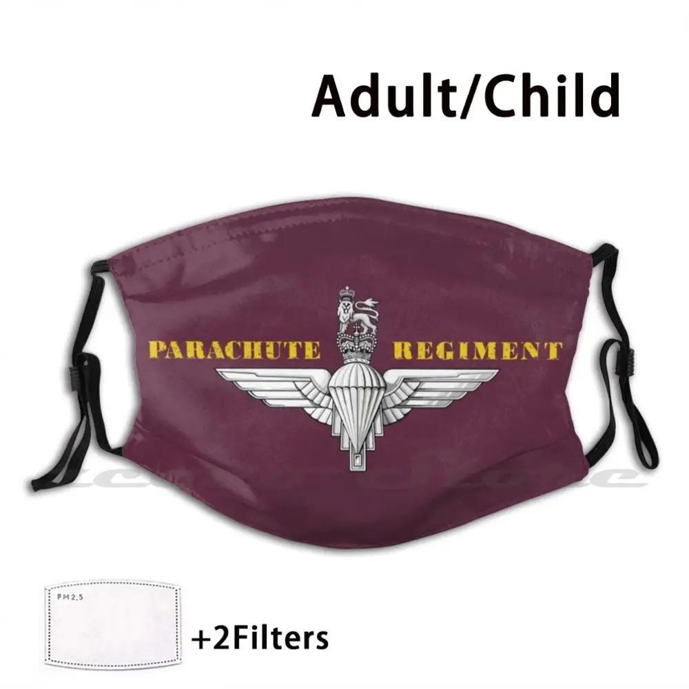 

Parachute Regiment Custom Pattern Washable Filter Pm2.5 Adult Kids Mask The Para Parachute Regiment Sfsg Special Forces Support