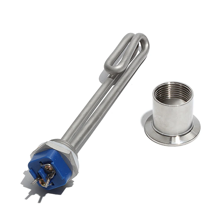 

1-дюймовый нагревательный элемент BSP/NPT с аксессуарами, 220 ~ 240 В, винтовой погружной водонагреватель для водонагревателя 304SUS 1 кВт/2 кВт/3 кВт