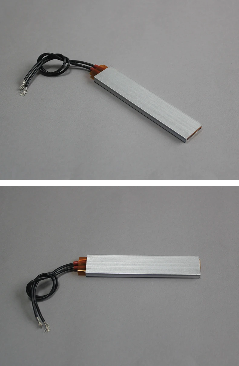 5 Pieces 100*21mm 60°C~270°C Thermostatic Ceramic PTC Heating Sheet Aluminum Shell Heating Plate Heater Accessories 12V~220V