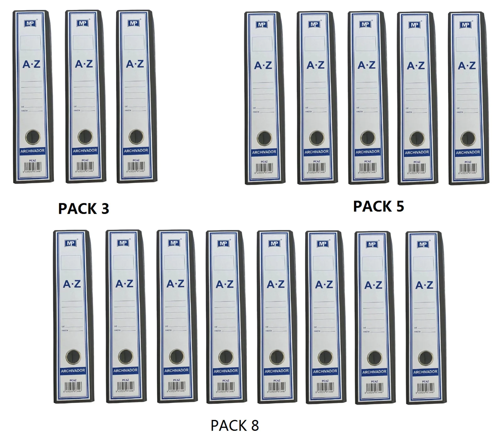 Archivadores de Palanca Folio Jaspeado Negro con Caja: La Solución Ideal para Organizar Tus Documentos con Estilo